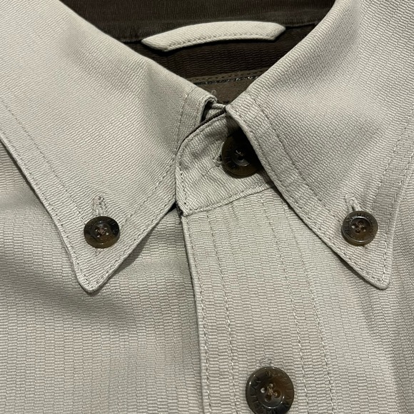 Magellan Men’s Medium Tan Button Down Men’s Pocket Shirt‎ - Picture 7 of 14